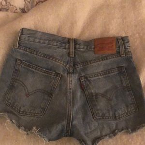 LEVIS high waisted jean shorts SIZE 27